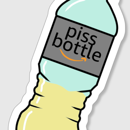 A bottle full of piss. It is labeled "Piss Bottle."