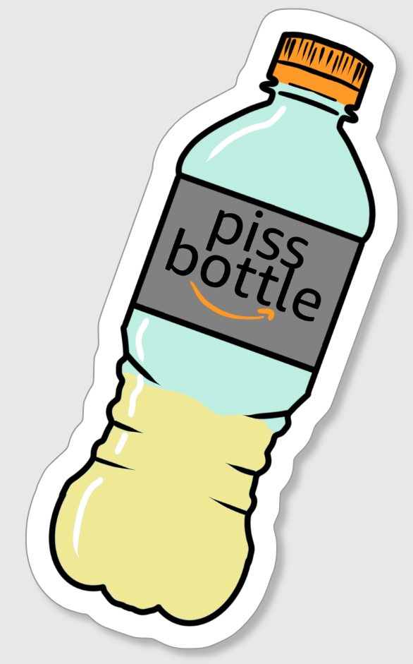 Piss Bottle Vinyl Sticker